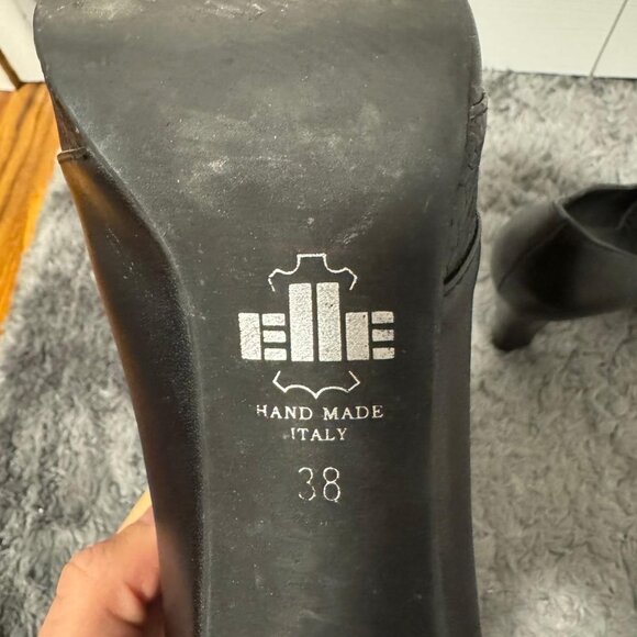 Hand Made genuine leather heels - Picture 2 of 6